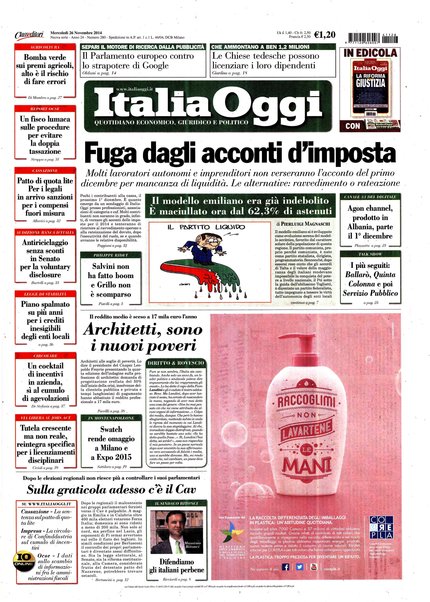 Italia oggi : quotidiano di economia finanza e politica